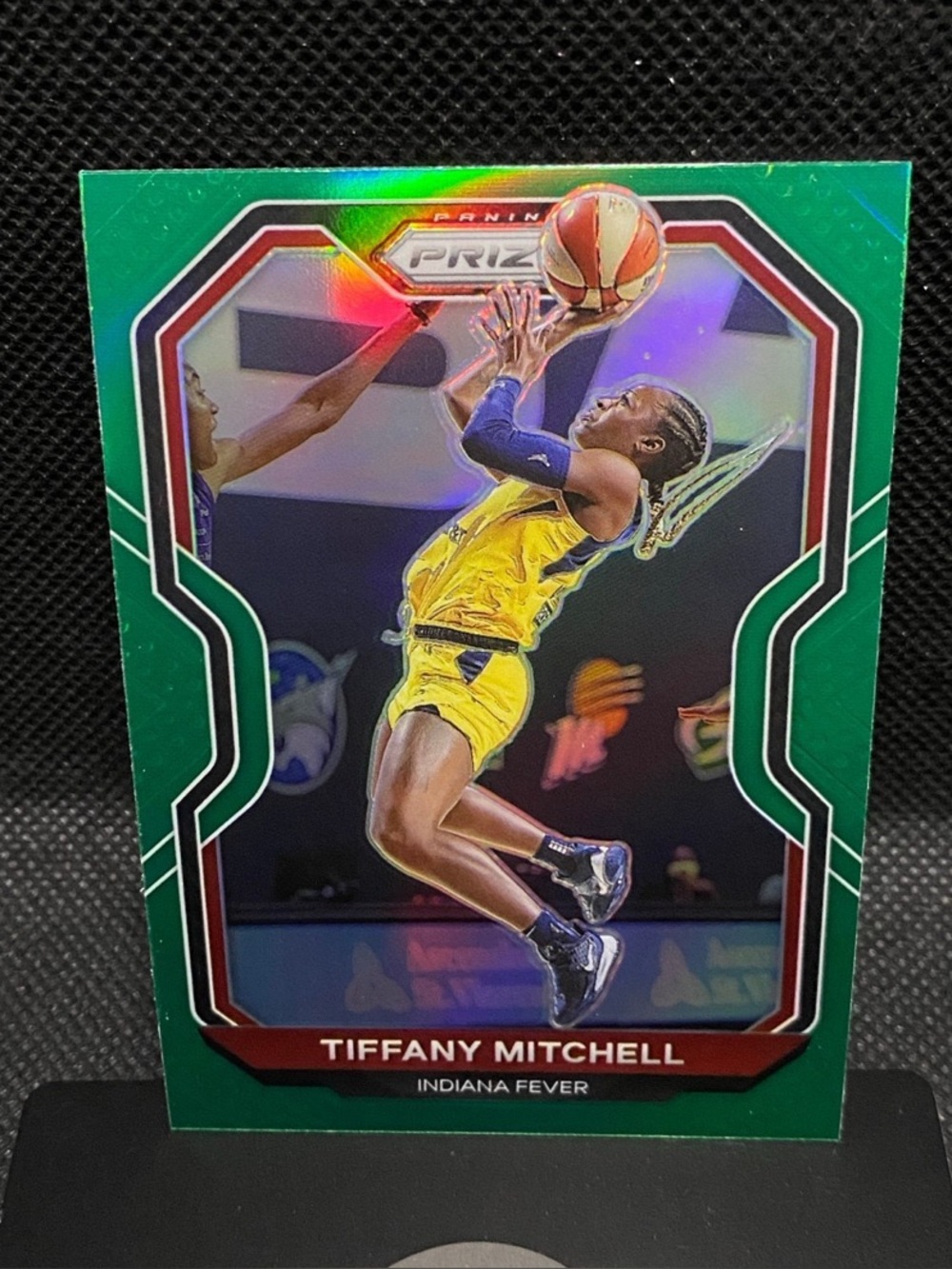 #74 Tiffany Mitchell Green Prizm 2021 WNBA Panini Prizm Basketball Indiana Fever